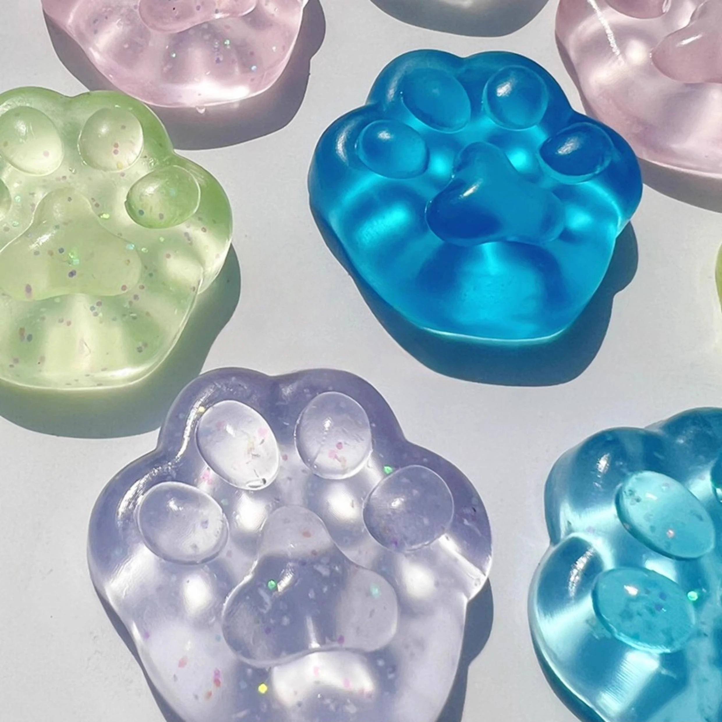 Crystal Cat Paw Squishy
