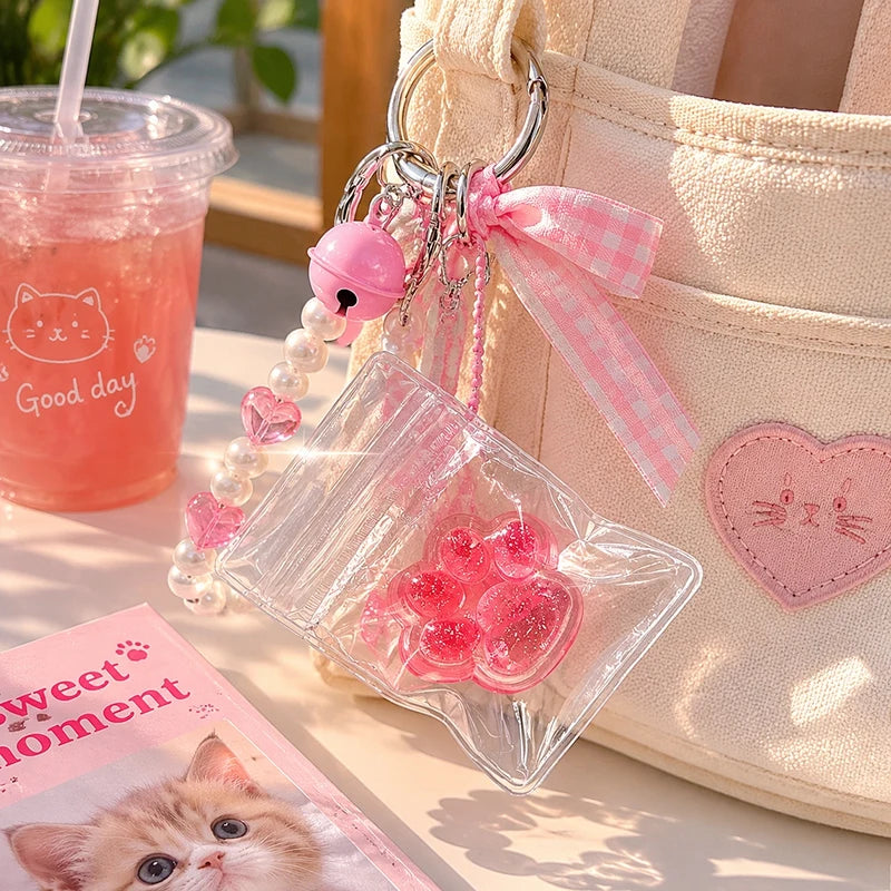 Cat Paw Squishy Keychain