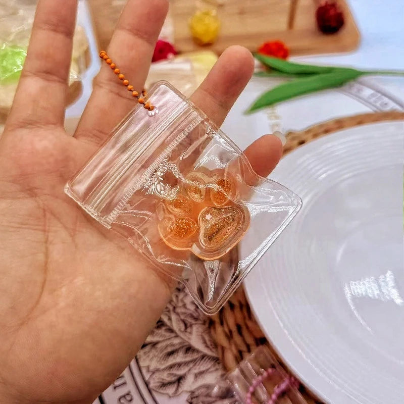 Cat Paw Squishy Keychain